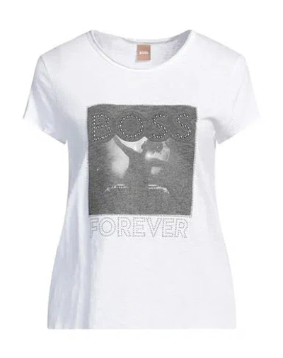 Hugo Boss Boss Woman T-shirt White Size Xs Cotton