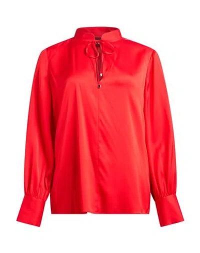 Hugo Boss Boss Woman Top Red Size 4 Silk, Elastane