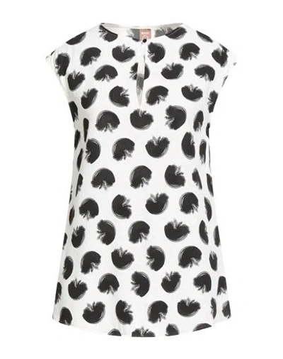 Hugo Boss Boss Woman Top White Size 6 Viscose