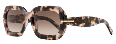 Hugo Boss Boss Women's Faceted Geometric Sunglasses B1732gs Ht8ha Pink Havana 54mm In Brown