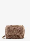 Hugo Boss Boss Women Faux Fur Crossbody Bag In Brown