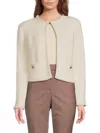 Hugo Boss Boss Women's Ficily Solid Cardigan In Soft Cream