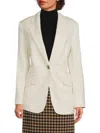 HUGO BOSS BOSS WOMEN'S JOPETA LINEN BLEND BLAZER