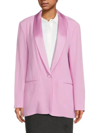 Hugo Boss Boss Women's Junata Shawl Lapel Blazer In Pink