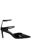 Hugo Boss Patent-leather Buckled Pumps In Black