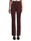 Hugo Boss Boss Women's Tubeka Slim Pants In Maroon Black