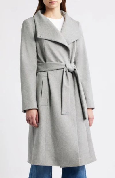Hugo Boss Boss Wool & Cashmere Belted Coat In Gray