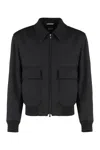 Hugo Boss Bomber Jacket With Removable Lining In Black
