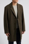 Hugo Boss Single-breasted Wool Jacket For Men In Open Green
