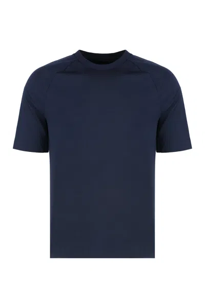 Hugo Boss Boss Wool Blend T-shirt In Blue