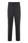 Hugo Boss Boss Wool Blend Trousers In Black
