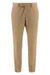 Hugo Boss Boss Wool Blend Trousers In Nude