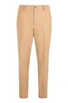 Hugo Boss Elasticated-waist Trousers In Brown