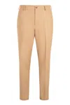 Hugo Boss Elasticated-waist Trousers In Brown