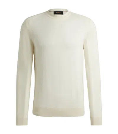 Hugo Boss Boss Cashmere Sweater In Neutral