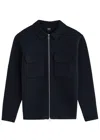 Hugo Boss Boss Wool Jacket In Navy