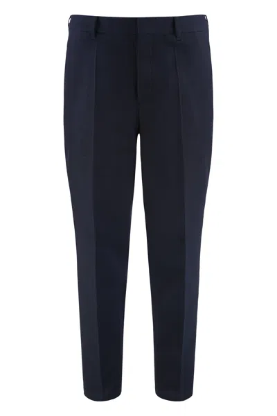 Hugo Boss X Beckham Wool Drawstring Trousers In Blue