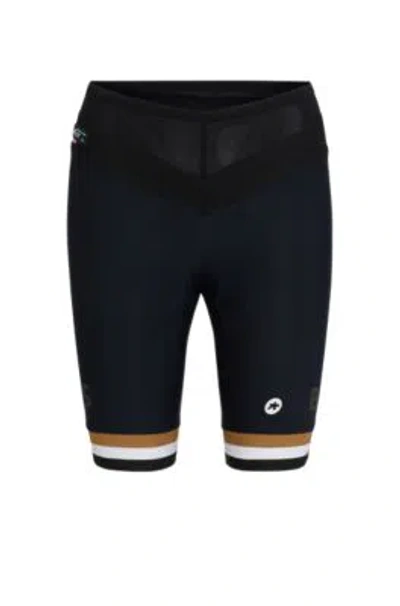 Hugo Boss Boss X Assos Half Shorts With Shock-absorbing Foam In Black