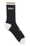 Hugo Boss Boss X Assos Moisture-wicking Cycling Socks With Seamless Construction In White