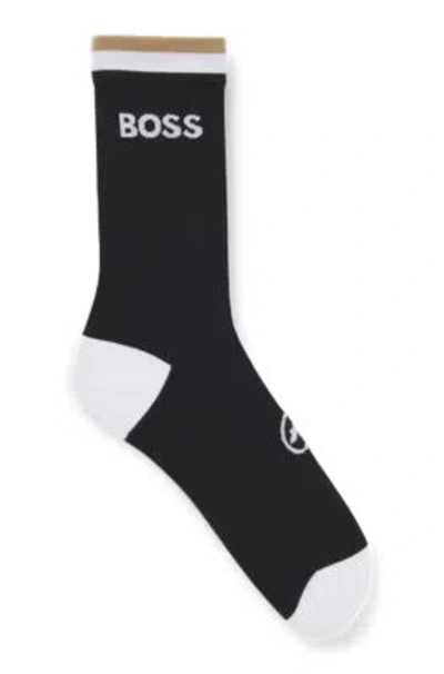 Hugo Boss Boss X Assos Moisture-wicking Cycling Socks With Seamless Construction In White
