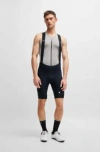 Hugo Boss Boss X Assos X-frame Bib Shorts With Pressure-free Waist In Black