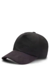 Hugo Boss Boss X Aston Martin Cap With Faux-suede Visor In Black
