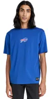 Hugo Boss Boss X Nfl Stretch-cotton T-shirt With Special Branding In Blue