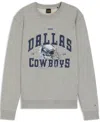 Hugo Boss X Dallas Cowboys Sweatshirt With Helmet Graphic In Gray