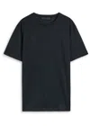 Hugo Boss Boss X David Beckham Linen T-shirt In Blue
