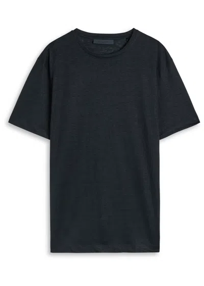 Hugo Boss Boss X David Beckham Linen T-shirt In Blue