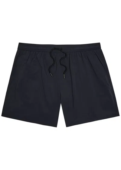 Hugo Boss Boss X David Beckham Stretch-shell Swim Shorts In Blue