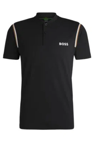HUGO BOSS BOSS X MATTEO BERRETTINI ACTIVE POLO SHIRT WITH MOISTURE CONTROL