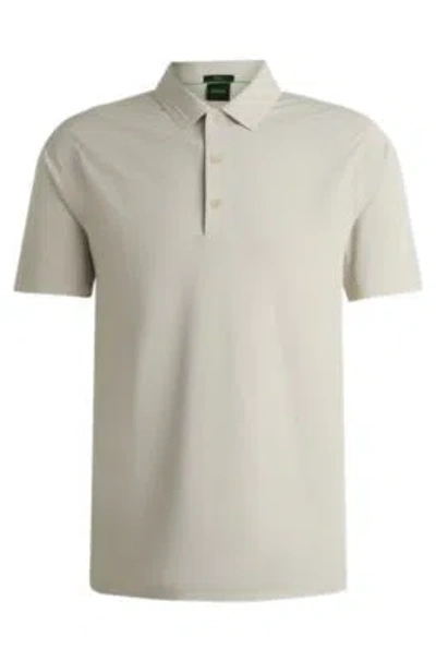 HUGO BOSS BOSS X MATTEO BERRETTINI SLIM-FIT POLO SHIRT WITH UV PROTECTION