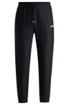 Hugo Boss Boss X Matteo Berrettini Tracksuit Bottoms With Contrast Tape And Branding In Black