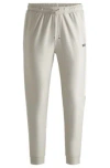 Hugo Boss Boss X Matteo Berrettini Tracksuit Bottoms With Contrast Tape And Branding In Light Beige