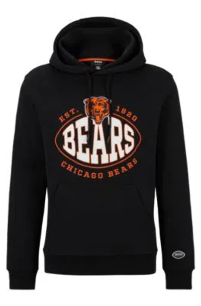HUGO BOSS BOSS X NFL COTTON-BLEND HOODIE WITH COLLABORATIVE BRANDING