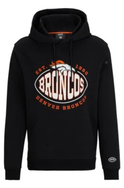 HUGO BOSS BOSS X NFL COTTON-BLEND HOODIE WITH COLLABORATIVE BRANDING