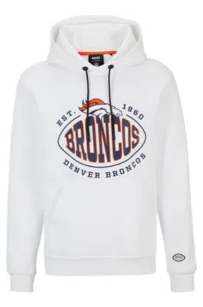 HUGO BOSS BOSS X NFL COTTON-BLEND HOODIE WITH COLLABORATIVE BRANDING