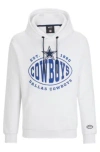 Hugo Boss Boss X Nfl Cotton-blend Hoodie With Collaborative Branding In Cowboys