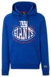 Hugo Boss Boss X Nfl Cotton-blend Hoodie With Collaborative Branding In Giants