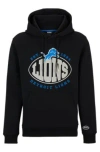 Hugo Boss Boss X Nfl Touchback Graphic Hoodie In Lions