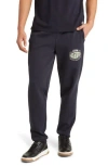 Hugo Boss Boss X Nfl Cotton-blend Tracksuit Bottoms With Collaborative Branding In Dark Blue