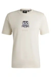 Hugo Boss Boss X Nfl Cotton-jersey T-shirt With Special Branding In White