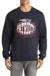Hugo Boss Boss X Nfl Crewneck Sweatshirt In New England Patriots Dark Blue