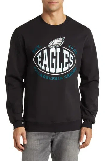 Hugo Boss Boss X Nfl Crewneck Sweatshirt In Philadelphia Eagles Black