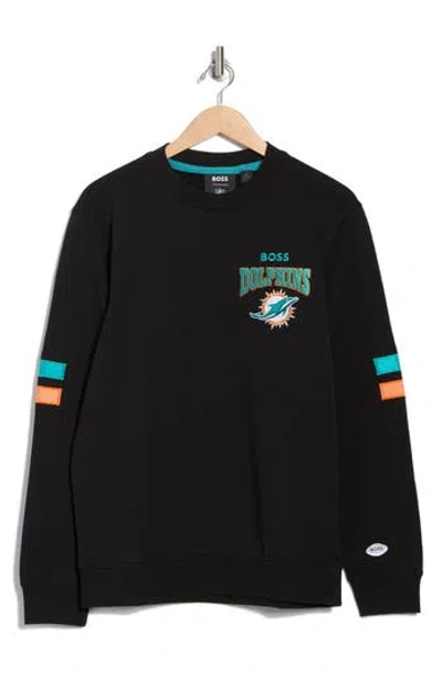 Hugo Boss Boss X Nfl Drive Pullover Sweatshirt In Black