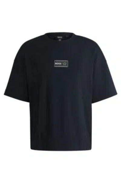 Hugo Boss Boss X Nfl Interlock-cotton T-shirt With Special Branding In Cowboys