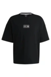 Hugo Boss Boss X Nfl Interlock-cotton T-shirt With Special Branding In Giants