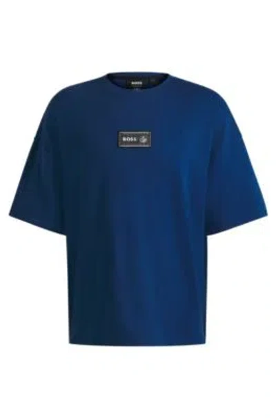 Hugo Boss Boss X Nfl Interlock-cotton T-shirt With Special Branding In Nfl Generic