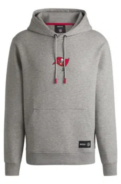 Hugo Boss Boss X Nfl Interlock Hoodie With Special Branding In Bucs